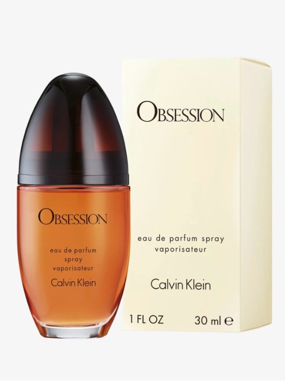 Calvin Klein Obsession Eau de Parfum Spray - Cream/Black
